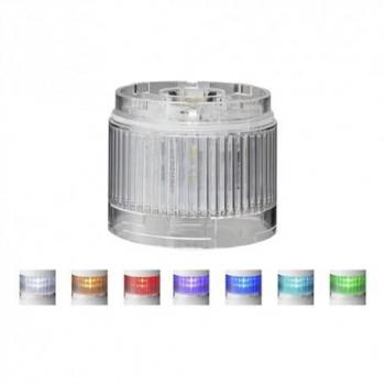 Módulo LED TRD para iluminación continua, 7 colores diferentes (translúcido), 24DC, Ø60mm, IP65
