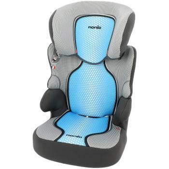 Silla de coche Grupo 2/3 (15 -36kg) - Fabricación 100% Francesa - 3 estrellas Test ADAC/TCS - 4 coloridos - Reposa Cabeza y asiento Tapizado, acolchado y ajustable.
