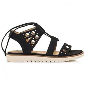 Sandalias de Mujer MTNG Casual con Cierre Lazo 50555 Leopard Negro