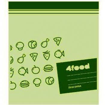 Bolsas para alimentos 4Food, 27x23 cm, 15 unidades