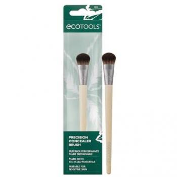 Brocha Correctora de Precisión EcoTools - Brocha para corrector, 1 unidad, ideal para ocultar ojeras e imperfecciones, esculpe la piel, apta para maquillaje líquido y en crema, cerdas sint