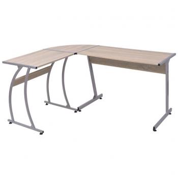 L-Shaped Oak Corner Desk