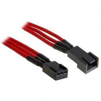Cable ALIM. Fuente BITFENIX 3PIN M H 30CM Negro Rojo BFA-MSC-3F30RK