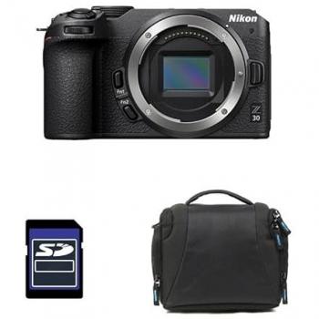 Cámara Digital Híbrida Nikon Z30 20.9 MP con Sensor CMOS DX, WiFi, Pantalla Táctil, Incluye Bolsa y Tarjeta SD de 8 GB