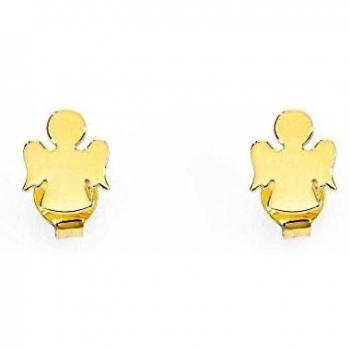 Pendientes plata 925amenzcoleccion prega amazcolor doradoztalla unica pendientes de lobo angel