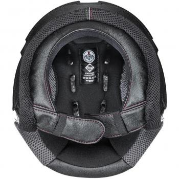 Nolan Forro de Casco de Moto N24 Negro-Rojo, Forro interior para casco Nolan N21/Visor Clima Comfort, color negro y rojo, talla 3XL