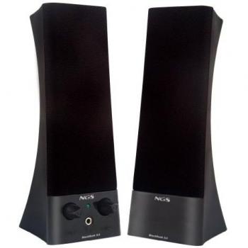 NGS Black Rook 2.0 - Altavoces 2.0, Color: Negro