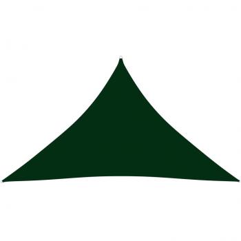 Sombrilla Oxford Triangular 3,5x3,5x4,9 M Verde Oscuro