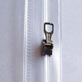 Fundas con cremallera Oxford 30,5x17cm PVC transparente paquete de 10 unidades