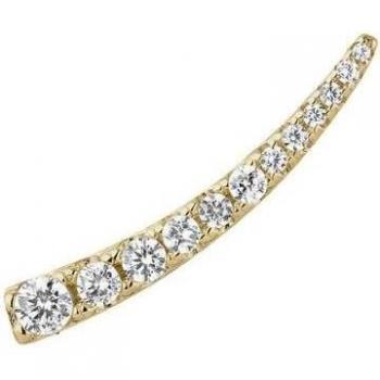 Pendiente trepador Ear Candy Stela en Plata 925 con baño de oro 18k
