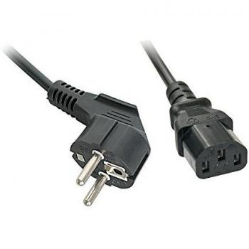 Cable de corriente Schuko angulado a C13 de 5 metros
