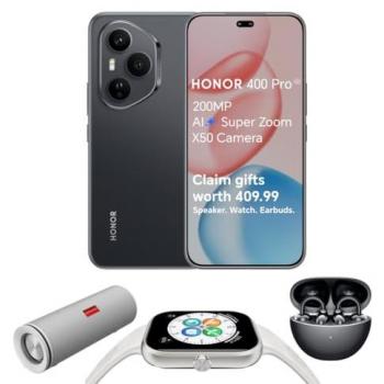 Honor 400 Pro Smartphone 5G, 12GB RAM, 512GB Almacenamiento, Pantalla AMOLED de 6.7, Cámara AI de 200MP, Dual SIM, Negro Medianoche, IP68/IP69