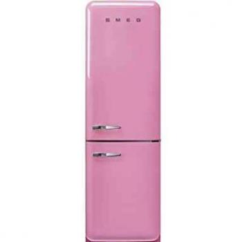 Frigorífico Combi SMEG FAB32RPK5 de 1.96 metros, Apertura Derecha, No-Frost, Clase Energética D, Color Rosa