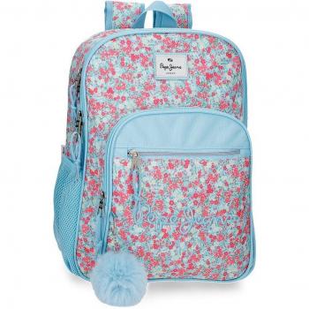 Mochila escolar Pepe Jeans Aide para niños, dos compartimentos, adaptable a carro, 40cm