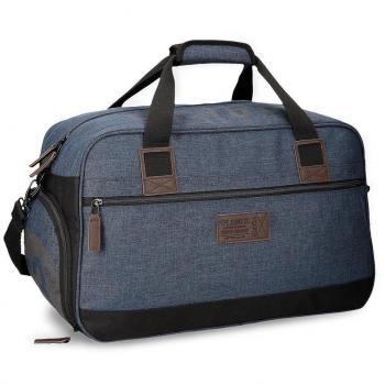 Pepe Jeans Worn 73 Bolsa de Viaje, 43.5 Litros, Color Azul
