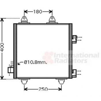 Condensador de Aire Acondicionado Van Wezel 53005414 para Citroen C1, Peugeot 107 y Toyota Aygo