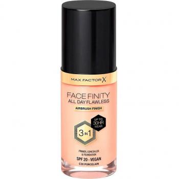 Max Factor Facefinity All Day Flawless 3 in 1 Foundation SPF 20 Shade 30 Porcelain 30 ml