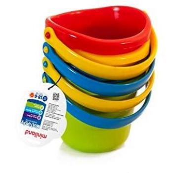 Miniland bebé Set de 4 cubos de arena para bebés colores básicos