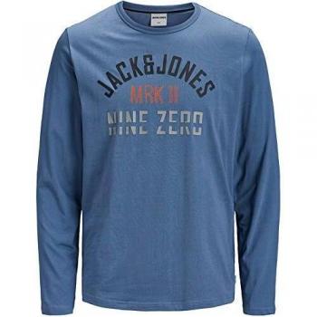 JACK CORE - Camiseta de Manga Larga Hombre Color: CHINABLUE Talla: S