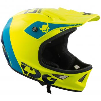 TSG Squad Graphic Diseño Casco, Primavera/Verano, Unisex, Color Trap Acid Yellow, tamaño Large