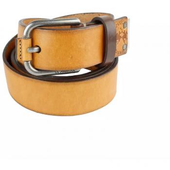 La Martina Yellow Vera Leather Belt - 110 cm / 44 Inches