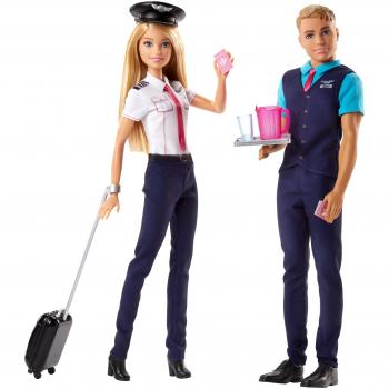 Barbie Pink Passport Pilot Doll and Accessory Set