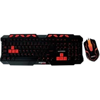 Approx appCOMBOO1 USB QWERTY Negro - Teclado