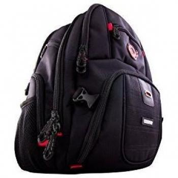 Mochila Gaming Ozone Survivor Backpack - Mochila para Portatil hasta 15,6 Pulgadas - Cremallera Ultra Segura, Marzo Reforzado, Acolchada, Resistente, Negro