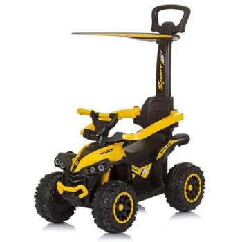 Correpasillos Chipolino ATV con Capota, Mango Parental y Música hasta 23 kg - Color Amarillo