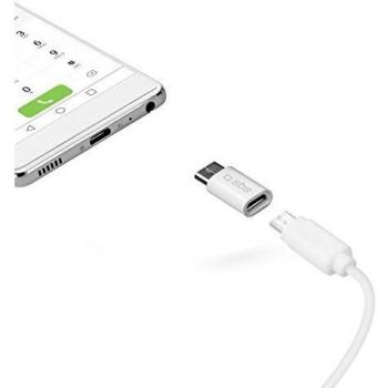 SBS TEADAPTC adaptador de cable USB C 2.0 Micro USB Blanco - Adaptador para cable