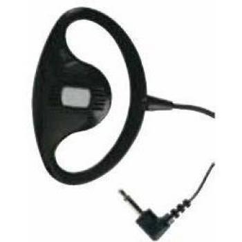 Auriculares Monoaurales Albrecht EP-1 con Gancho de Oreja para Móvil - Accesorio Negro para Guías Turísticas
