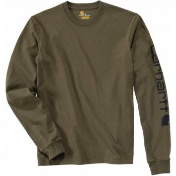 Camiseta de Manga Larga Carhartt Logo Gris (S)