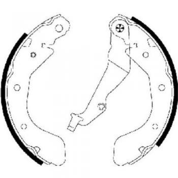 HELLA 8DB 355 002-791 Brake Shoe Set - H9715