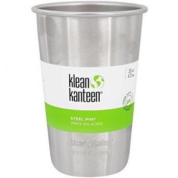 Vaso de acero inoxidable Klean Kanteen Steel Pint 473 ml plata