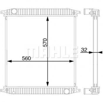 Radiador de refrigeración del motor MAHLE ORIGINAL CR 703 000S