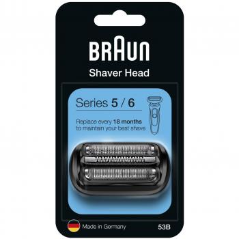 Cabezal de Afeitado de Repuesto Braun 53B para Series 5/6 - Incluye láminas y cortador, 1 unidad