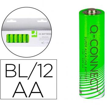 Pila Q-Connect Alcalina AA Blister con 12 Unidades KF00644