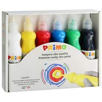 Set de Tempera Líquida Pronta 6 x 75 ml - Alta Calidad, Colores Surtidos