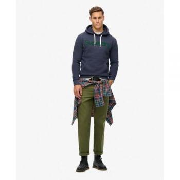 Superdry Hooded Core Logo Men's Sweatshirt - Marine, Truest Navy, Size: XL