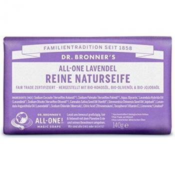 Dr. Bronner's Lavender Pure Castile Bar Soap 140 g