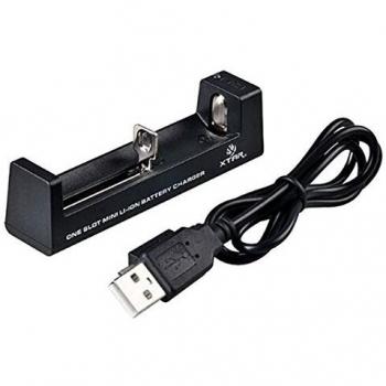 Xtar PS Hunters Cargador de Batería Universal Mini USB Cargador para 10440 14500 16340 18350 18650 26650 14650 17670 17500 18500 25500 Batería de Litio