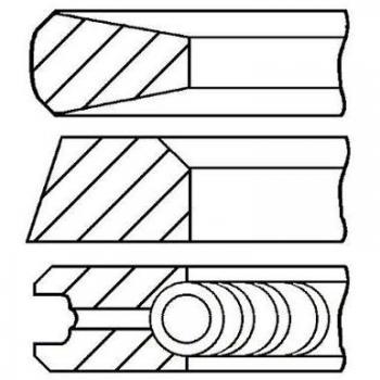 Kit de aros de pistón GOETZE ENGINE 08-326300-00
