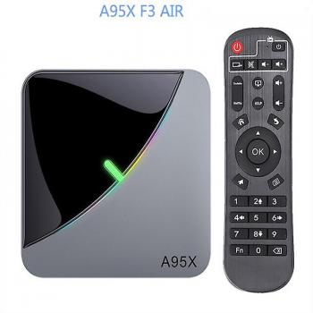 A95X F3 Air II Smart TV Box Android 11 Amlogic S905W2 5G WiFi 4K 3D BT5.0 RGB Light HD Media Player UK Plug 4GB RAM 32GB