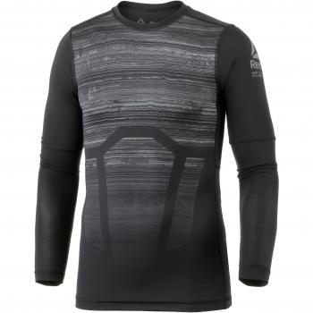 Reebok AC LS Comp tee-AO Camiseta, Hombre, Negro, Medium