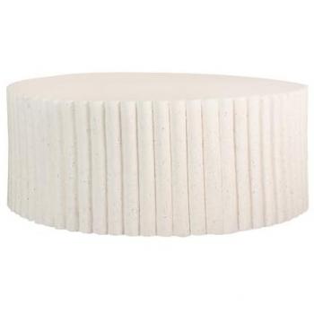 Mesa Auxiliar Adda Home Blanco Terrazo 106x106x42 cm - Alta Calidad y Estilo Elegante, Fibra de Vidrio