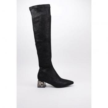 Bota Tacón Mosquetera Mujer Negro PRIMAMODA 2263-F2044 tamaño 40