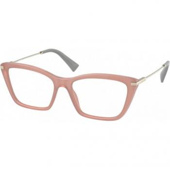 Miu Miu MU01UV 06X1O1 Women’s Eyeglasses Cat Eye Pink Size 53 - Blue Light Block Available