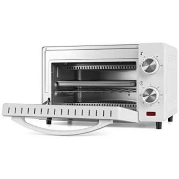 Orbegozo HO 970 - Horno eléctrico, 10 litros de capacidad, calor superior e inferior, temporizador, regulador de temperatura hasta 230°, 650 W, color blanco