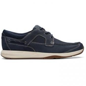 Náuticos para Hombre Clarks Sailview Lace con Cordones y Suela Antideslizante