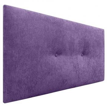 Cabecero Acolchado de Tela Acualine Liso con Botones - 95x50cm (Camas 80/90) - Color Lila - Diseño Moderno y Elegante